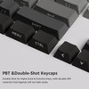 Veekos Black Gradient PBT Keycaps Set, Side Print Cherry Profile