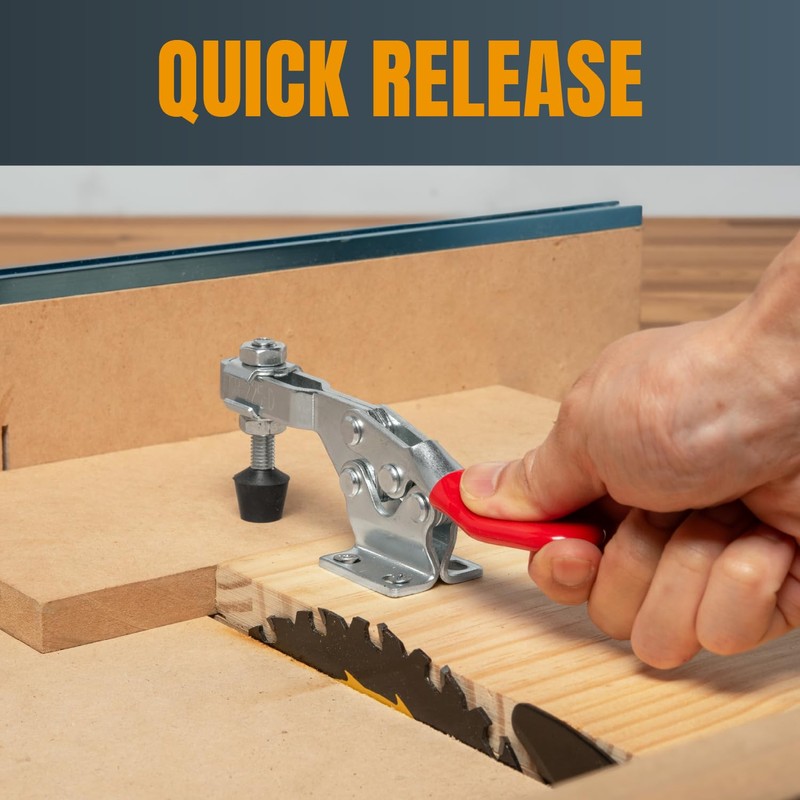 POWERTEC 4PK Toggle Clamp, 300 lbs Holding Capacity, 201B Quick