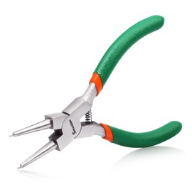 SPEEDWOX Snap Ring Pliers Straight Type C Ring Pliers for Holes, 4.9 inches (125 mm) for C-Shaped Snap Ring Removal Tool