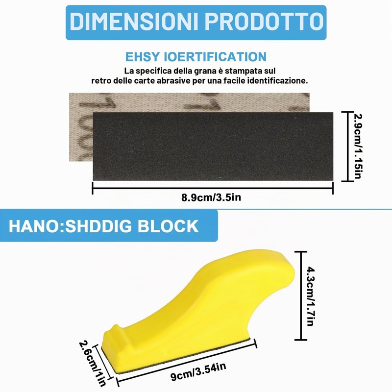 LONGERSIZHAN 100Fogli Carta Vetrata Abrasiva 120-5000, 9x3cm, Umido/Secco