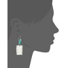 Robert Lee Morris Soho Womens Square Turquoise Stone Dangle Earrings,