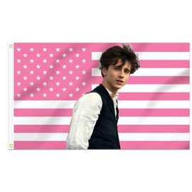 3x5 Foot Decorative TimotheeChalamet Flag Tapestry, Double Stitched with 2 Brass Grommets, Wall Hanging for Room Decor, College Dorm, Outdoor Porch, or Indoor