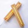 ZEERSHEE 2 Pcs 9.4 Inch Wooden Rectangle LED Light Display
