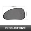 VARGTR 2 Pack Car Window Shade,Universal Car Sun Shades Cling