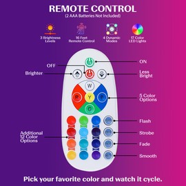 JAMBO 17-Color Changing LED Motion Lamp with Remote, 13" LED Light for Kids Teens and Adults, Night Light Nightlight, Relaxing Magma Lamp for Bedroom Living Room Office Kitchen, Home Decor