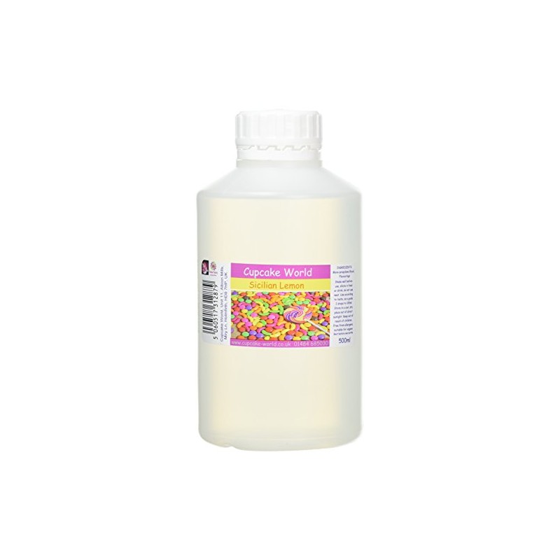 Cupcake World Intense Food Flavouring, Sicilian Lemon, 500 ml