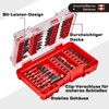 GEINXURN 49-Piece Screwdriver Bit Set Made of Impact-Resistant, S2 Steel,