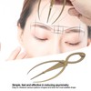 Eyebrow Ruler Multifunctional Stainless Steel 3 Point Positioning Ruler for
