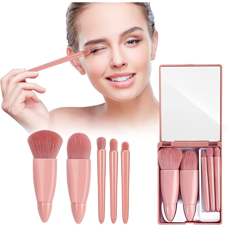 Travel Makeup Brushes Set - Mini Makeup Brush Set with
