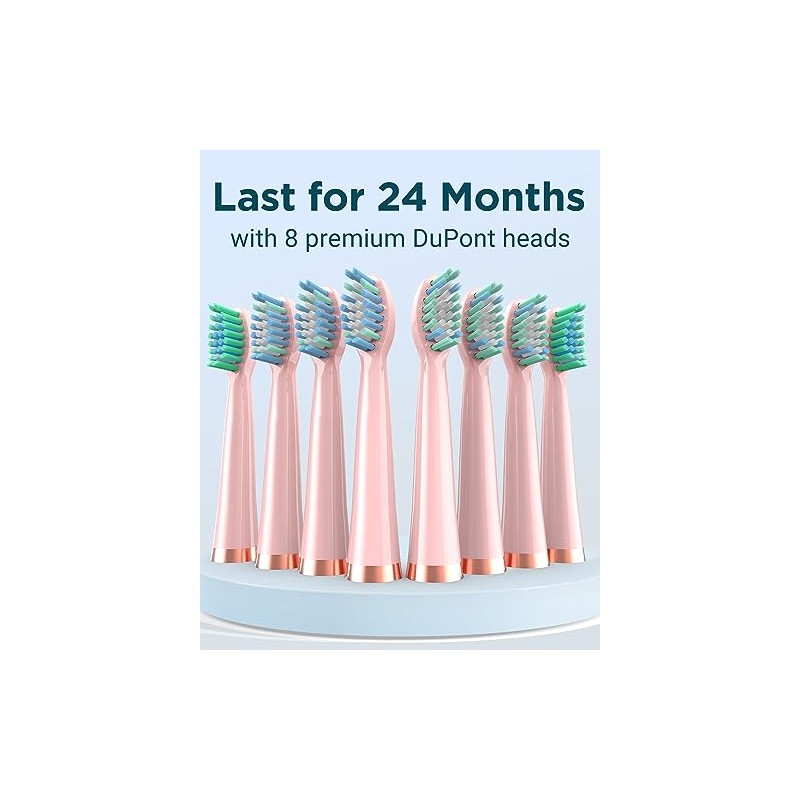Rtauys Sonic - Cepillos de dientes eléctricos recargables para adultos