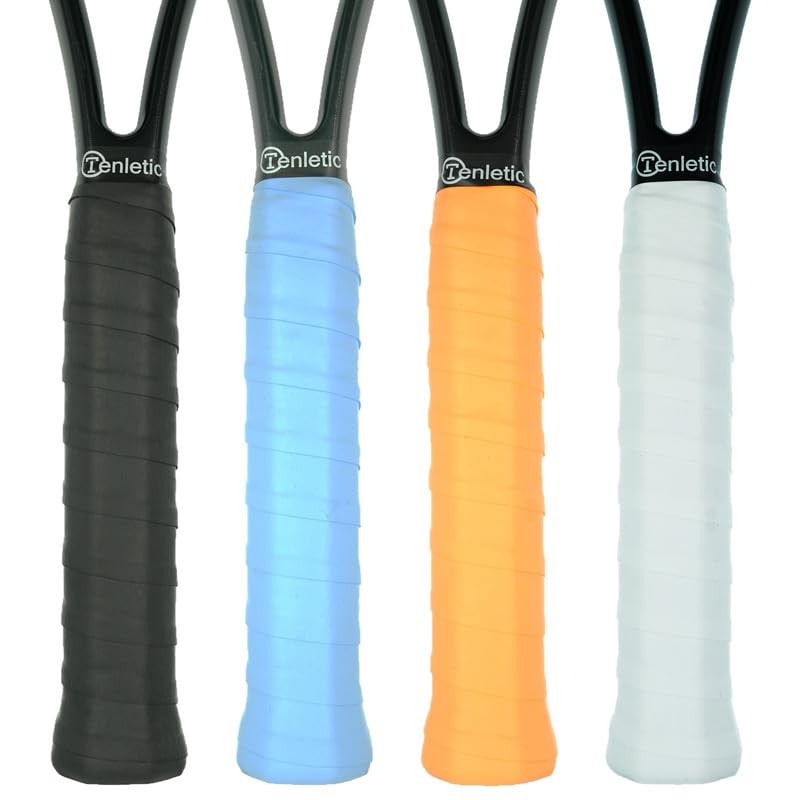 Tenletic MegaGripper Racket Overgrip Tape – Orange, Blue, Black, White