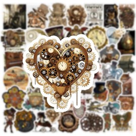 Discover a World of Steampunk Fun with These Enchanting Stickers for Teens, Kids, and Adults