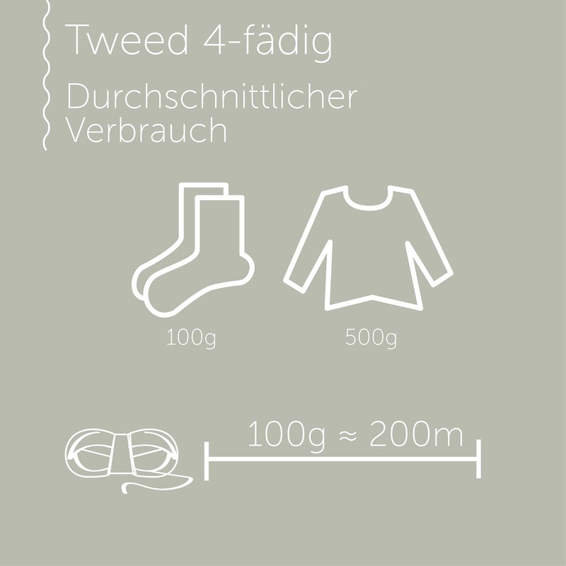 Regia 4-Ply Plain Tweed 100 g Anthracite Hand Knitting Yarn