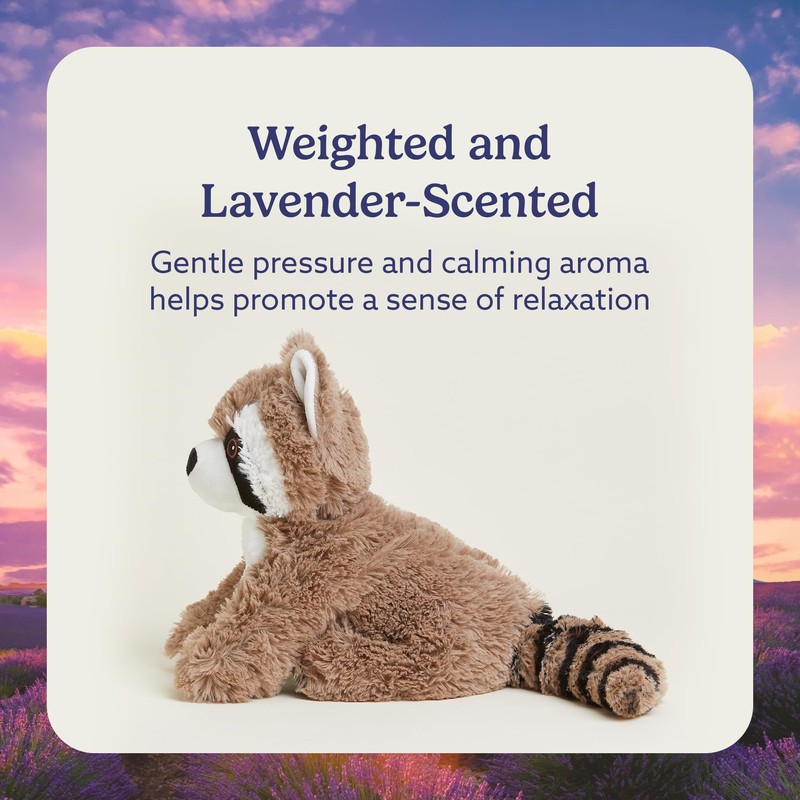 warmies Microwavable & Weighted Stuffed Animals, Raccoon - Heated Stuffed