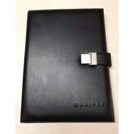 Portfolio Business Portfolio Leather Organizer w/Calculator, Pad and Pen - United