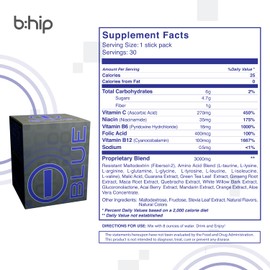 bhip Blue Energy Blend (Strong) - Enhances Strength & Endurance - Boosts Stamina, Performance, Energy & Recovery - Reduce Soreness - 30 Servings