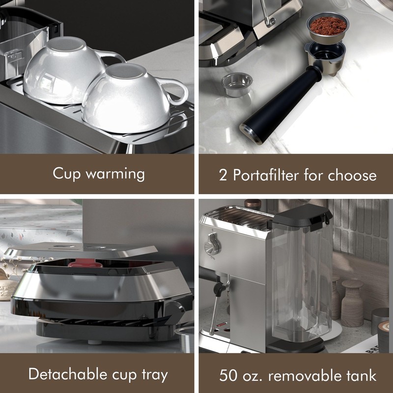 avigator Coffee Espresso Machine 20 Bar, Cappuccino Coffee Makers with