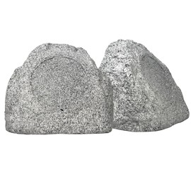TIC TFS0-WG 5.5" Outdoor Weather-Resistant Rock Speakers (Pair) - White Granite