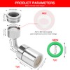 YIXISI 720° Swivel Faucet Aerator Male Thread, Rotating Kitchen Bubble