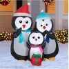 Gemmy Holiday Living  6-ft Lighted Penguin North Pole mailbox Christmas Inflatable