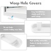 10 Pcs Weep Hole Covers Window Drainage Cover Caps Window