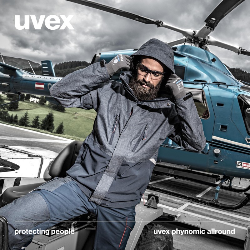 Uvex phynomic Allround, 3 Pairs - Work Gloves for Dry