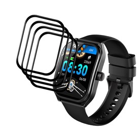 Tznzxm [4-Pack] for AOLON Curve Screen Protector, Full Coverage 3D Curved Edge Frame Case Friendly Anti Scratch HD Clear Film For AOLON Curve 2.01" Smart Watch Smartwatch