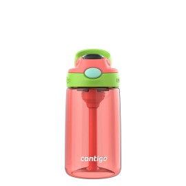 Contigo Kids Autospout 14Oz Water Bottle Coral Blue Raspberry Easy Clean Lid