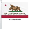 New California Republic Flag 3x5 Ft NCR Flags Double Sided