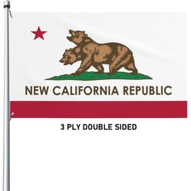 New California Republic Flag 3x5 Ft NCR Flags Double Sided 3 Ply Indoor Outdoor Fallout NCR Banner