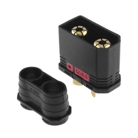 QS8 Connector DGZZI Black High Current Antispark Battery Connector QS8-S Male Gold Plating Plug for RC Car Plant Agriculture Drone,QS8-S Male Plug