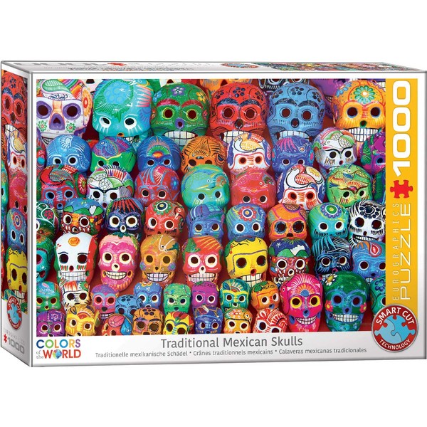 EuroGraphics Traditional Mexican Skulls 1000Piece Puzzle, 6000-5316