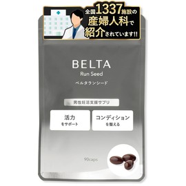 BELTA ベルタ 男性妊活サプリ PQQ コエンザイムQ10 亜鉛 マカ ミトコンドリア 葉酸 ビタミンD B6 B12 妊活 妊娠 活力支援 エナジーハニー 無添加 安全臨床試験済 ベルタランシード 90粒×1袋(30日分)
