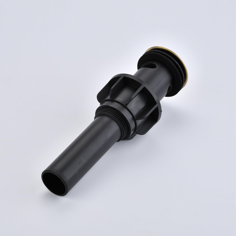 Brushed Gold Bathroom Pop-Up Push-Type Sink Drain Assembly - Vessel