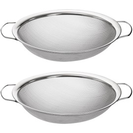 Jucoan 2 Pack Fine Mesh Paint Strainer, 11.5 Inch Stainless Steel 60 Mesh Paint Filter Fit 5 Gallon Bucket