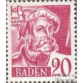 Franz. Zone-Baden 34 unmounted mint/never hinged ** MNH 1948 Postage stamp (Stamps for collectors)