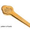 Brass Tea Spoons Long Handle Thicken Toads Pattern Rust Resistant