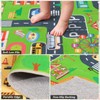 Town Road Car Rug 6x9 Ft, Non-Slip Railway Track Car