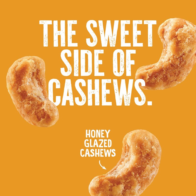Emerald Nuts Honey Glazed Cashews (1-Pack), 5oz Resealable Bag, Kosher