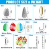 Fishing Lure Making Supplies Kit Walleye Spinner Rigs Kit, 146pcs