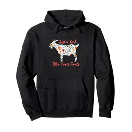 FUNNY GOAT HOODIE for women girls teens Pullover Hoodie
