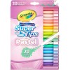 CRAYOLA Pastel- Super Tips Washable Medium Tip Markers - Pack
