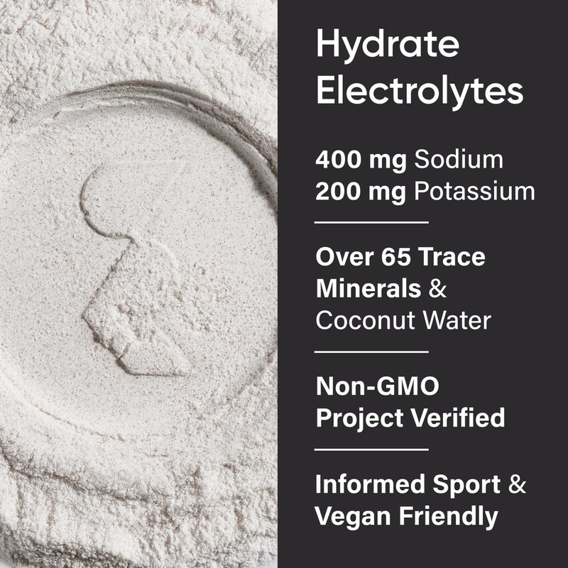 Sports Research Hydrate Electrolytes Powder Packets - Sugar-Free & Naturally
