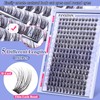 FANXITON Natural Lash Extension Kit D Lash Clusters 288 pcs