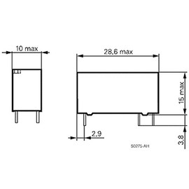 Schrack Relay MSR V23061-A1005-A302 12V DC Max 250V/8A Miniature High Current U Coil