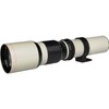 Super-Powered 500mm/1000mm f/8.0 Telephoto Lens (White) with 2X Professional Multiplier