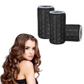 Bangs Curler, Curler, Thick, 3 Piece Curler, Bangs, Curler, Manual Curl Instrument, Easy, Thick, Korean Style, Extra Large, Easy to Wind, Hook, Brushed Aluminum Core, Stylish, Small Face Effect, Loose