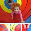 Kids Play Tunnel Folding Polyester Cloth Baby Crawling Training Equipment