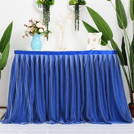 Table Skirt Tulle Table Skirt Table Tulle Tableware Table Cloth for Wedding Birthday Party Home Decoration