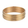 Semanario de Pulseras, Acero Inoxidable con Chapa de Oro 18k,
